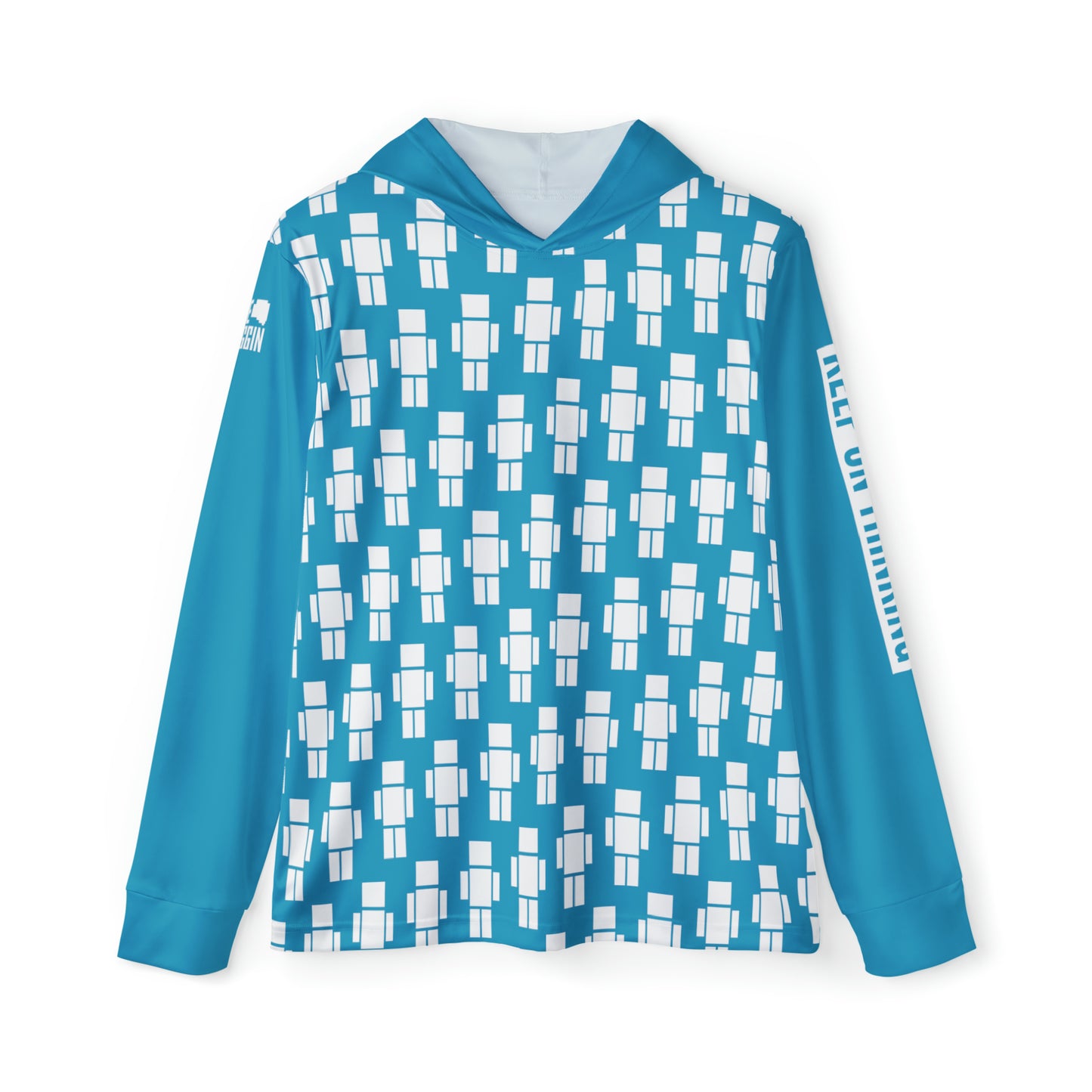 Ultimate Keep On Thinking Men's Sports Warmup Hoodie (AOP)